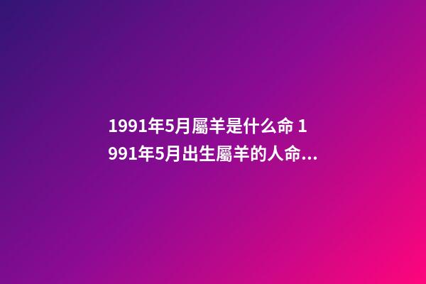 1991年5月屬羊是什么命 1991年5月出生屬羊的人命運好壞-第1張-觀點-玄機派